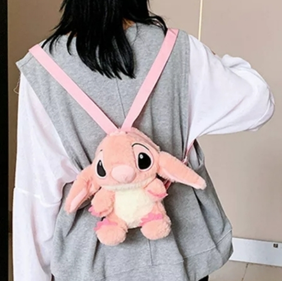 New Stitch Angel Plush Kids Backpack 10" - Picture 3 of 7